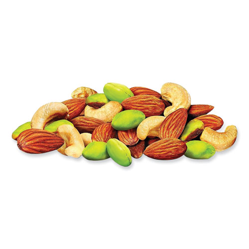 Picture of Pistachio Nut Blend, Pistachio, Almonds, Cashews, 4 oz Bag, 10/Carton