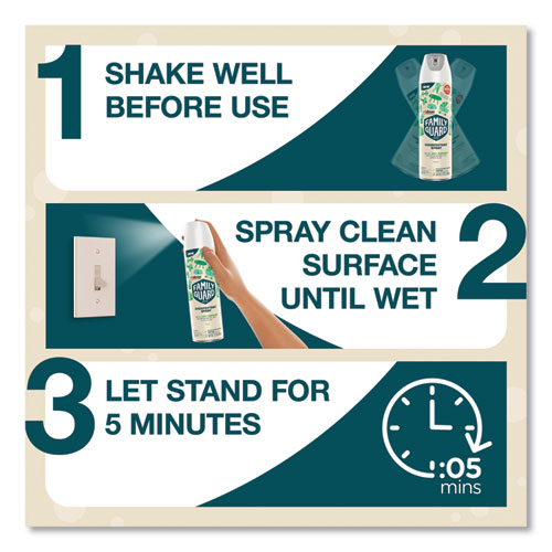 Picture of Disinfectant Spray, Fresh Scent, 17.5 oz Aerosol Spray, 8/Carton