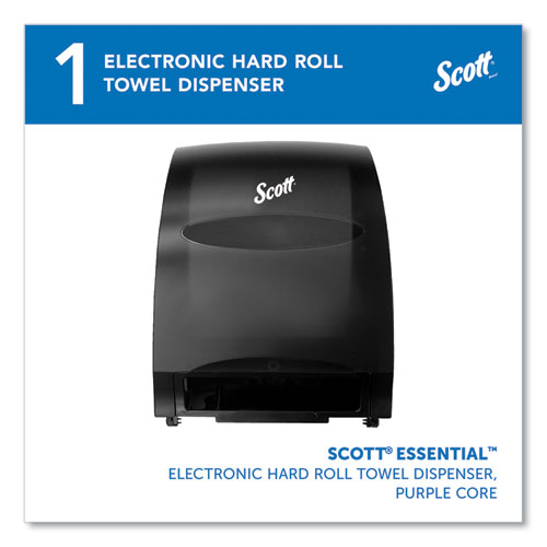 Picture of Essential Electronic Hard Roll Towel Dispenser, 12.7 x 9.57 x 15.76, Black