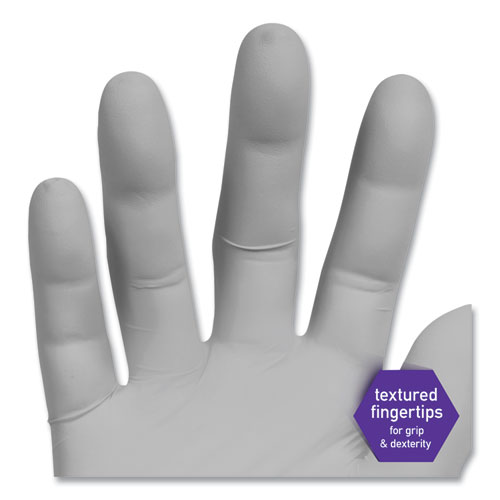 Picture of STERLING Nitrile Exam Gloves, Powder-free, Gray, 242 mm Length, Medium, 200/Box