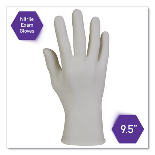 Picture of STERLING Nitrile Exam Gloves, Powder-free, Gray, 242 mm Length, Large, 200/Box