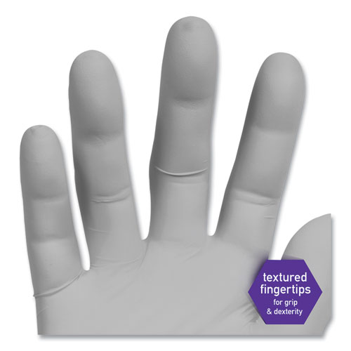 Picture of STERLING Nitrile Exam Gloves, Powder-free, Gray, 242 mm Length, Large, 200/Box