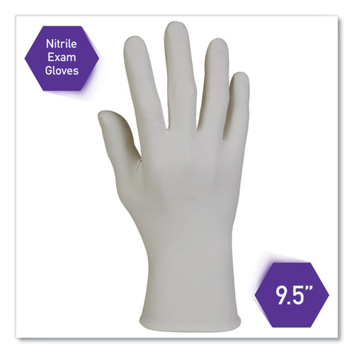 Picture of STERLING Nitrile Exam Gloves, Powder-free, Gray, 242 mm Length, X-Large, 170/Box