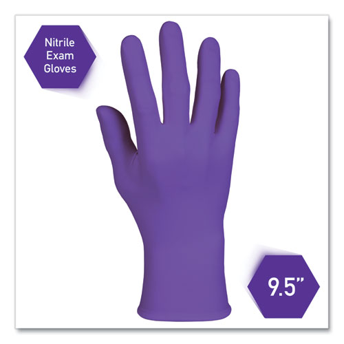 Picture of PURPLE NITRILE Exam Gloves, 242 mm Length, Small, Purple, 100/Box