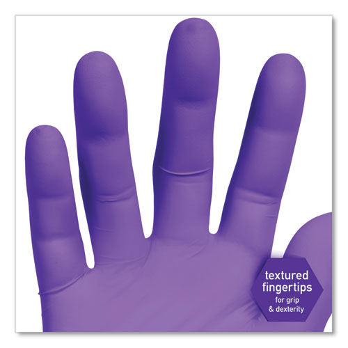 Picture of PURPLE NITRILE Exam Gloves, 242 mm Length, Small, Purple, 100/Box