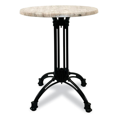 Picture of Topalit Tables, Round, 36" dia x 29"h, Gray Top, Black Iron Base/Legs