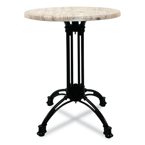 Picture of Topalit Tables, Round, 36" dia x 29"h, Gray Top, Black Aluminum Base/Legs