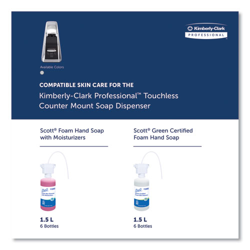 Picture of Touchless Counter Mount Skin Care Dispenser, 1.5 L, 2.12 x 4.25 x 5.56, Chrome