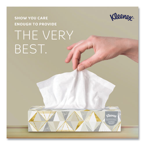 Picture of White Facial Tissue for Business, 2-Ply, White, Pop-Up Box, 125 Sheets/Box, 48 Boxes/Carton