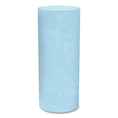 Picture of Pro Shop Towels, Heavy Duty, 1-Ply, 10.4 x 11, Blue, 12 Rolls/Carton