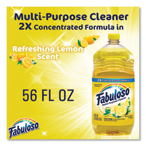 Picture of Multi-Use Cleaner, Refreshing Lemon Scent, 56 oz Bottle, 6/Carton