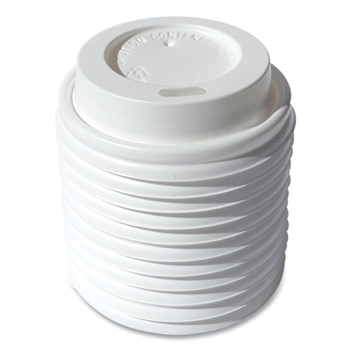 Picture of Hot Cup Lids, Fits 4 oz Cup, White, 1,000/Carton