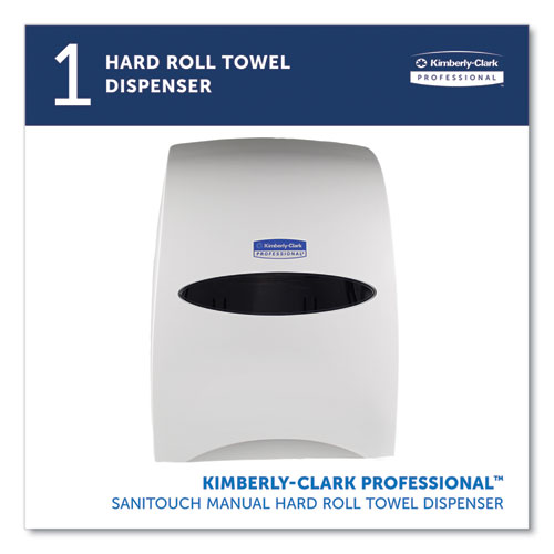 Picture of Sanitouch Hard Roll Towel Dispenser, 12.63 x 10.2 x 16.13, White