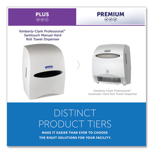 Picture of Sanitouch Hard Roll Towel Dispenser, 12.63 x 10.2 x 16.13, White