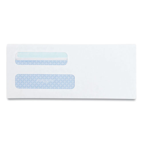 Picture of Double Window Redi-Seal Security-Tinted Envelope, #8 5/8, Commercial Flap, Redi-Seal Closure, 3.63 x 8.63, White, 500/Box