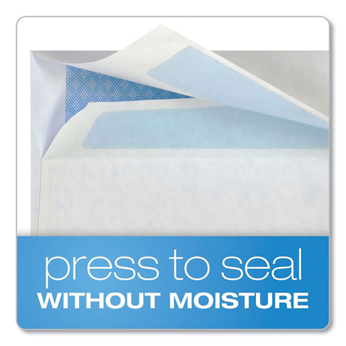 Picture of Double Window Redi-Seal Security-Tinted Envelope, #10, Commercial Flap, Redi-Seal Adhesive Closure, 4.13 x 9.5, White, 500/BX