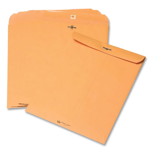 Picture of Clasp Envelope, 28 lb Bond Weight Kraft, #55, Square Flap, Clasp/Gummed Closure, 6 x 9, Brown Kraft, 100/Box