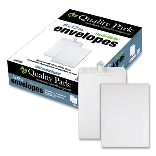 Picture of Redi-Strip Catalog Envelope, #10 1/2, Cheese Blade Flap, Redi-Strip Adhesive Closure, 9 x 12, White, 100/Box