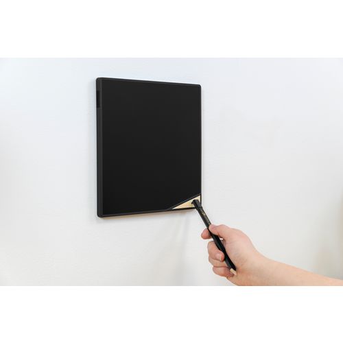 Picture of VersaTiles Memo Board, 8.25" x 8.25", Black Surface, Black Plastic Frame