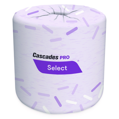 Picture of Select Standard Bath Tissue, 2-Ply, White, 4 x 3.25, 420 Sheets/Roll, 48 Rolls/Carton