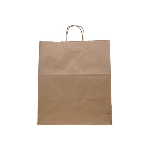 Picture of Emporium Twist Handle Bag, Natural Twisted-Paper Handles, 14" x 9.84" x 15.5", Natural, 200/Carton