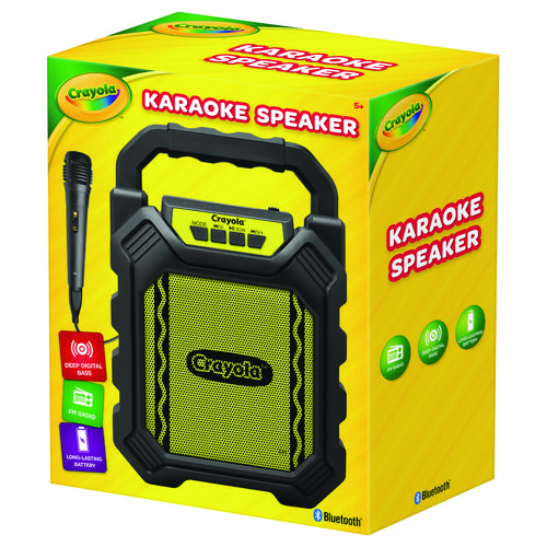 Picture of Karaoke Speaker, Bluetooth, Black/Yellow