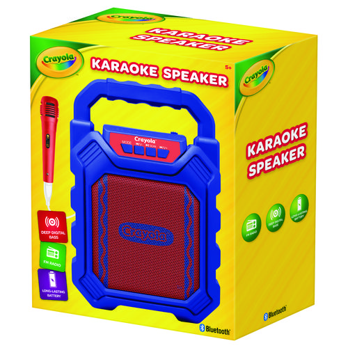 Picture of Karaoke Speaker, Bluetooth, Blue/Red