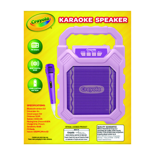 Picture of Karaoke Speaker, Bluetooth, Purple