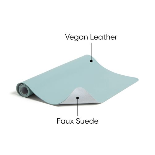 Picture of Vegan Leather Desk Pads, 31.5" x 15.7", Light Blue