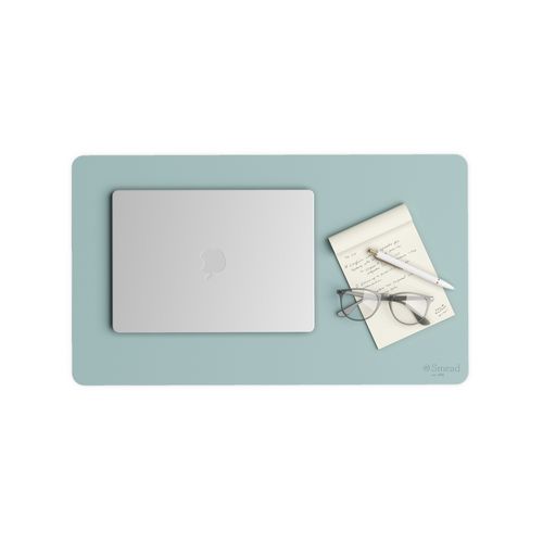 Picture of Vegan Leather Desk Pads, 23.6" x 13.7", Light Blue