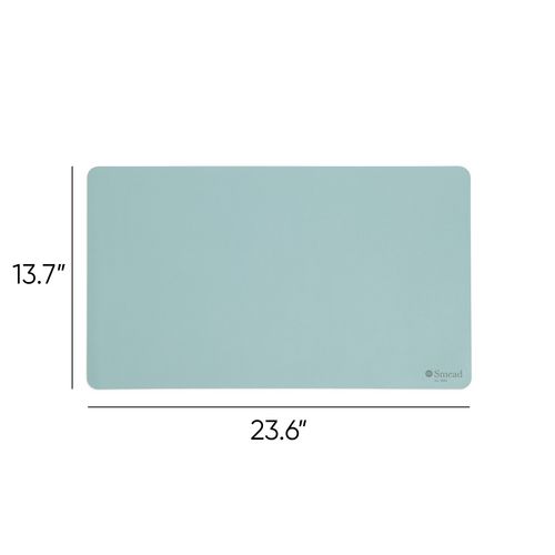 Picture of Vegan Leather Desk Pads, 23.6" x 13.7", Light Blue