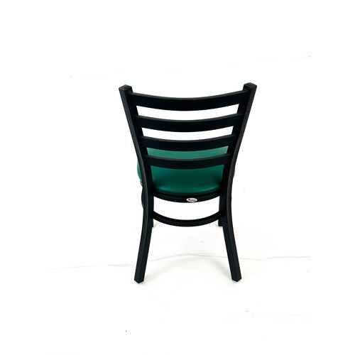 Picture of White Horse Series Side Chairs, Supports Up to 300 lb,18" Seat Height, Green Seat, Black Back, Black Base