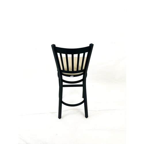 Picture of Cobra Series Barstool, Supports Up to 300 lb, 28.5" Seat Height, Taupe Seat, Black Back, Black Base