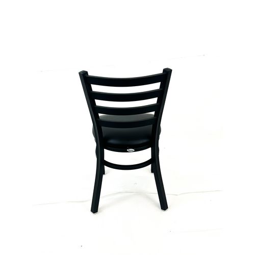 Picture of White Horse Series Side Chairs, Supports Up to 300 lb, 18" Seat Height, Black Seat, Black Back, Black Base