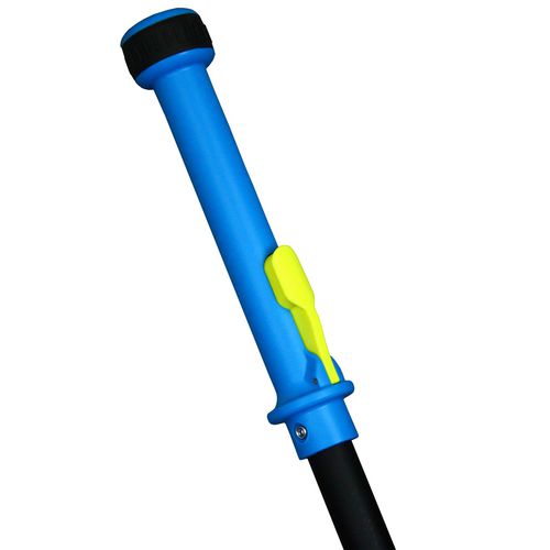 Picture of Mopster 2.0 Microfiber Bucketless Mop, 16.25 x 3.25 Blue Microfiber Head, 57" Black Aluminum Handle