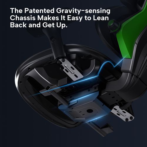 Picture of Typhon Hybrid Chair, Supports Up to 220 lb, 18.5" to 22.05" Seat Height, Black Mesh Seat, Black/Green Mesh Back, Black Base