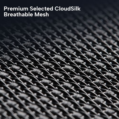 Picture of Typhon Hybrid Chair, Supports Up to 220 lb, 18.5" to 22.05" Seat Height, Black Mesh Seat, Black/Green Mesh Back, Black Base