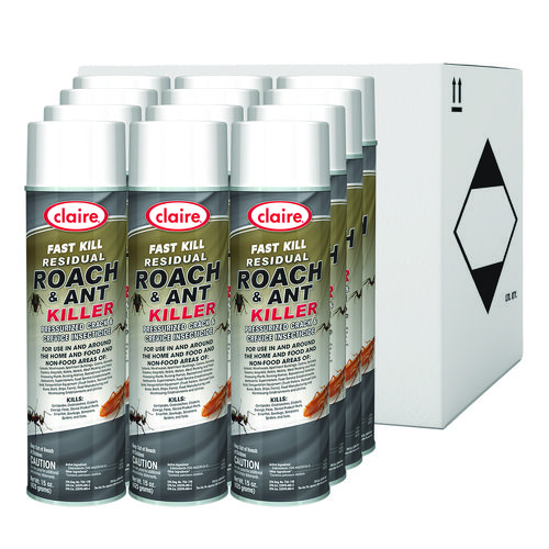 Picture of Fast Kill Residual Roach and Ant Killer, 15 oz Aerosol Spray, 12/Carton