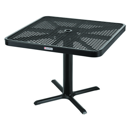 Picture of Outdoor Dining Set, Square, 36 x 36 x 29, Black Top, Black Base/Legs