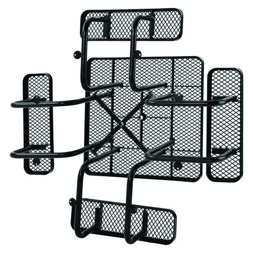 Picture of Expanded Steel Picnic Table, Square, 81 x 81 x 29.5, Black Top, Black Base/Legs
