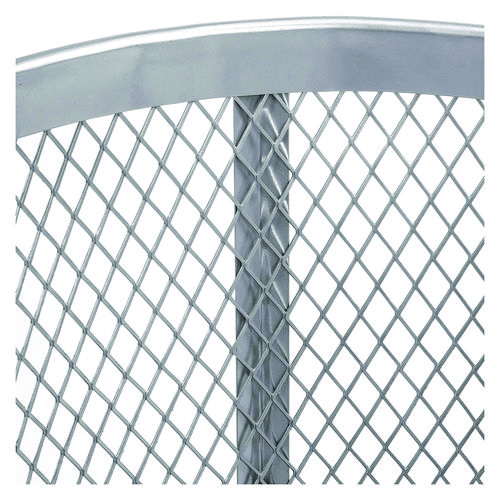 Picture of Steel Mesh Corrosion Resistant Trash Can, 48 gal, Silver