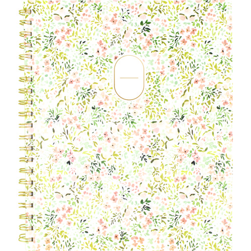 Picture of Leah Bisch Academic Year Weekly/Monthly Planner, Floral Artwork, 11" x 9.25", Multicolor Cover, 12-Month: July 2024-June 2025