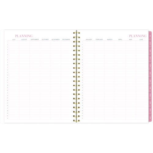 Picture of Leah Bisch Academic Year Weekly/Monthly Planner, Floral Artwork, 11" x 9.25", Multicolor Cover, 12-Month: July 2024-June 2025