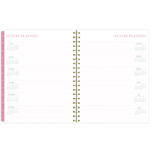 Picture of Leah Bisch Academic Year Weekly/Monthly Planner, Floral Artwork, 11" x 9.25", Multicolor Cover, 12-Month: July 2024-June 2025