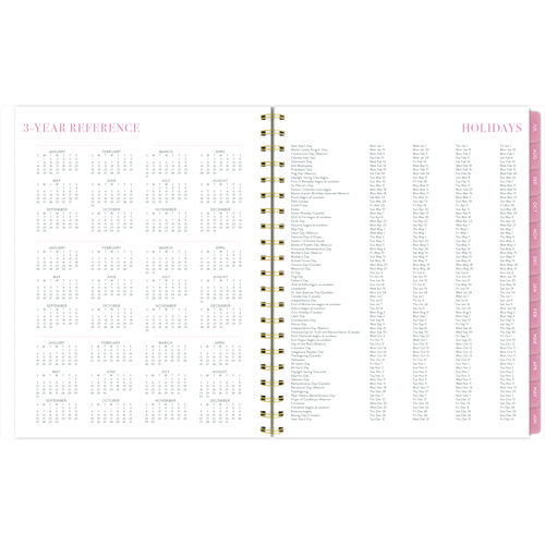 Picture of Leah Bisch Academic Year Weekly/Monthly Planner, Floral Artwork, 11" x 9.25", Multicolor Cover, 12-Month: July 2024-June 2025