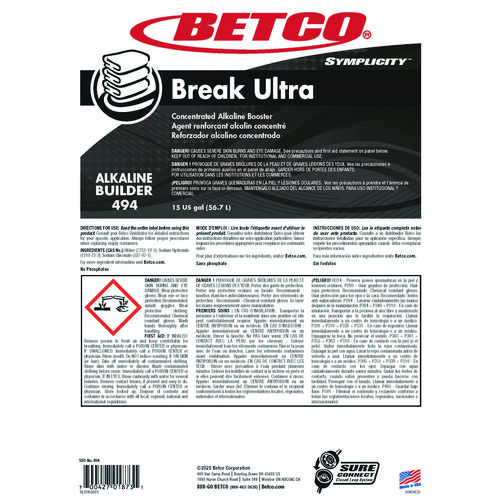 Picture of Symplicity Break Ultra Alkaline Booster, 15 gal Drum