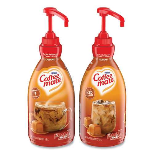 Liquid+Creamer+Pump+Bottle%2C+Caramel%2C+50.7+oz+Pump+Bottle%2C+2%2FCarton