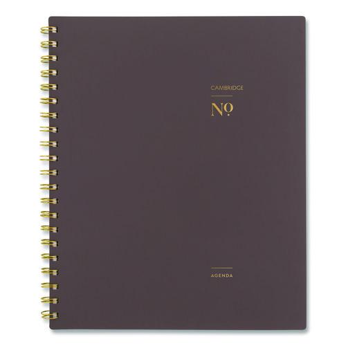 Picture of Workstyle Weekly/Monthly Planner, 11 x 9.38, Brown/Gold Cover, 12-Month (Jan to Dec): 2025