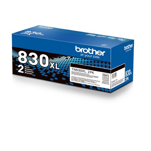 Picture of TN830XL High-Yield Toner, 3,000 Page-Yield, Black, 2/Pack