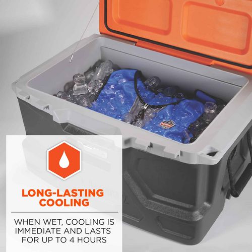 Picture of Chill-Its 6667 Wet Evaporative PVA Cooling Vest with Zipper, PVA, 4X-Large, Blue